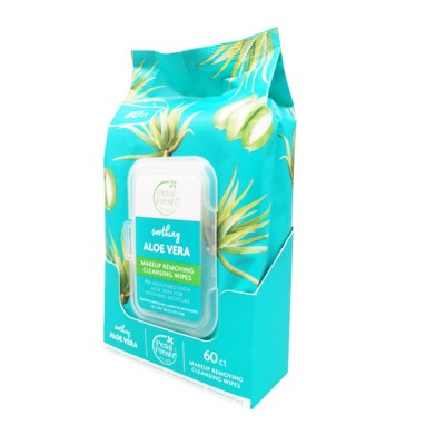 Fresh soothing moisture makeup remover wipes with aloe vera for women