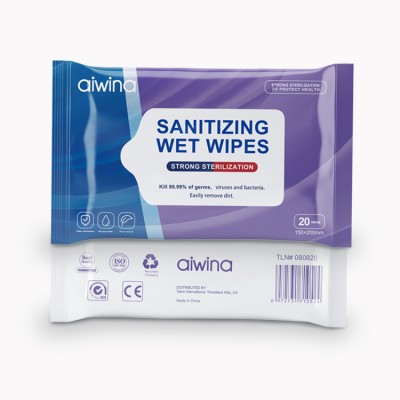 Pre-Moistened Towel Wet Wiping Wipes Office Bathroom Traveling Home Use, Wet Cleansing Cloths Fragrance-Free