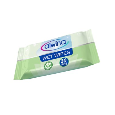 Antibacterial Personal Hygiene Cleaning Wet Wipes with Alcohol