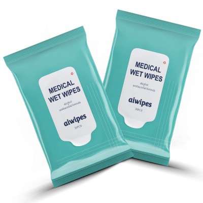 Clinell Antibacterial wipess Medical Use  With Alcohol